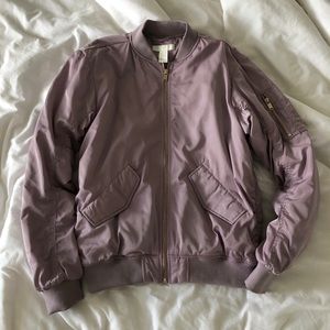 H&M Purple Bomber Jacket